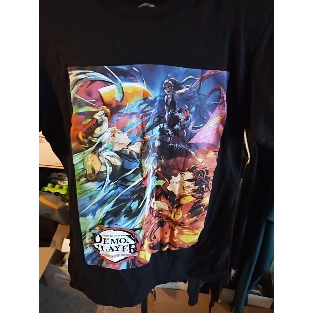 Demon Slayer Black Graphic T-shirt Size Small Youth NWOT Clearance Sale 💲